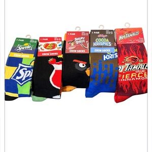 NWT 5 Pairs Novelty Socks